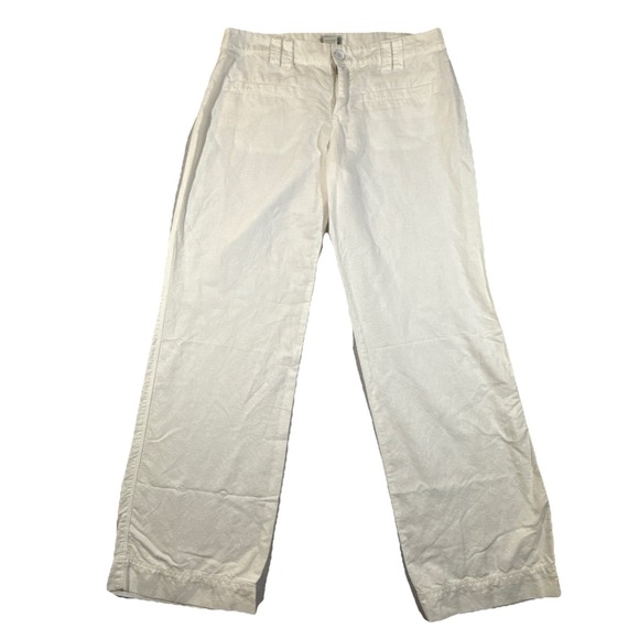 Linen blend , Converse One Star , Womens Low Rise, Wide Leg Pants, Size 10 Fit 3 - Picture 1 of 14